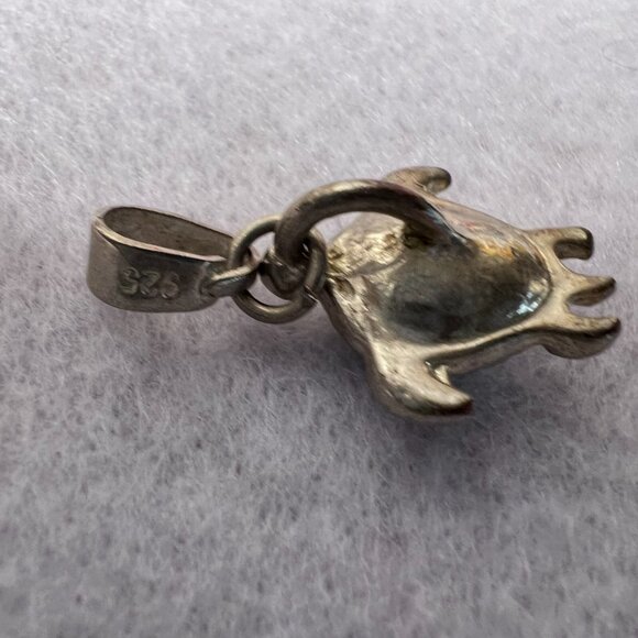 Turquoise & SS 925 7" Bracelet & Turtle Pendant - Picture 16 of 16